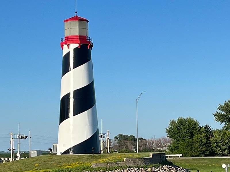 Lighthouse that was painted by Mongan Painting