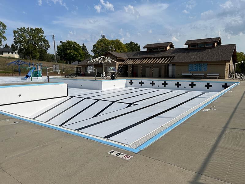 Public Swimming Pool painted by Mongan Painting